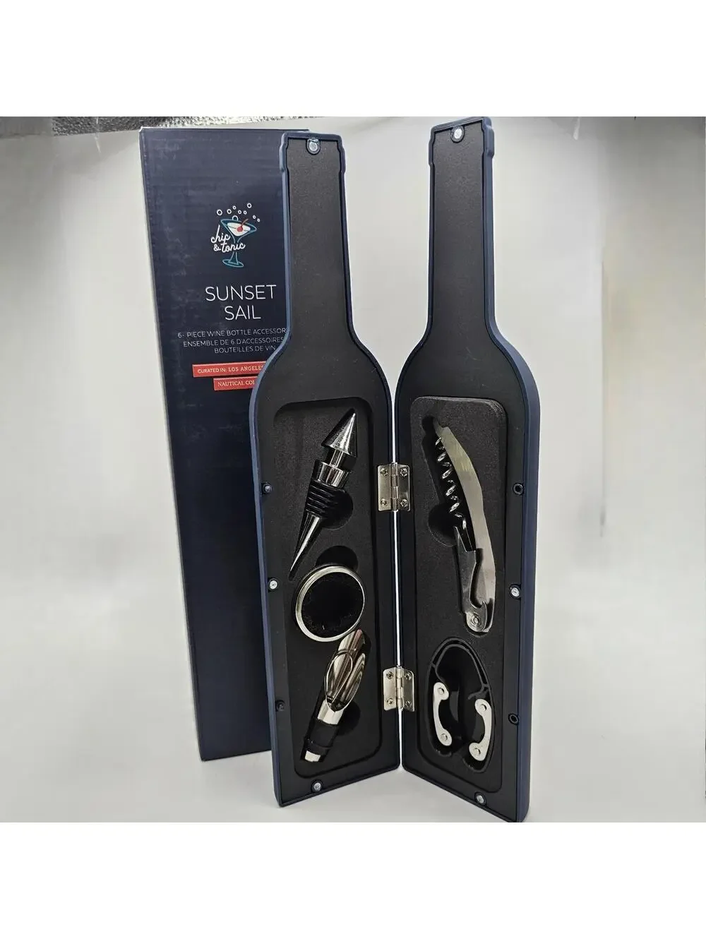 Chic & Tonic 6 Piece Wine Bottle Opener Accessories